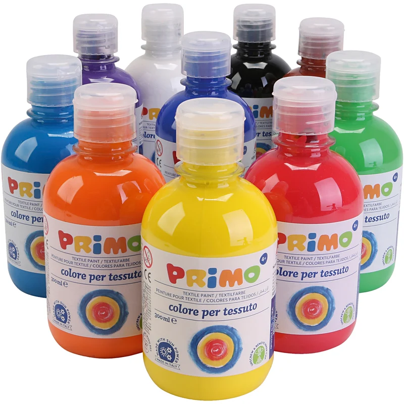 Textilfarbe, Sortierte Farben, 10x300 ml/ 1 Pck [HOB-700394]