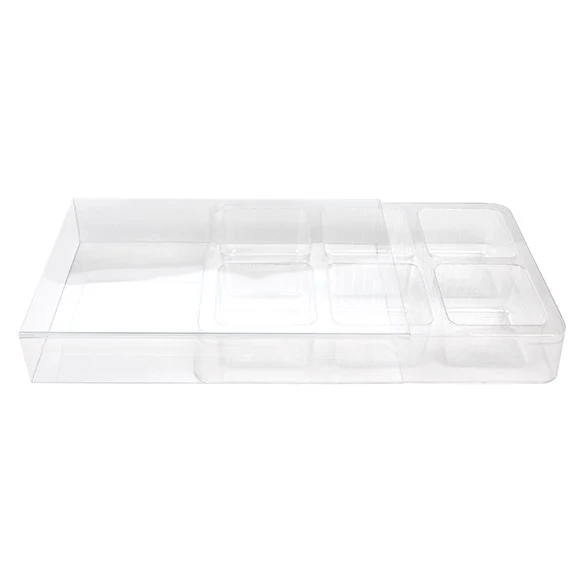 Aufschiebedeckel Transparent 10.3x2.7x15.2cm (25 Stück) [SC23]
