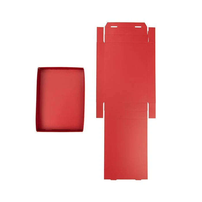 Pappschachtelböden Rot 13.7x2.5x19.1cm (25 Stück) [RD15]