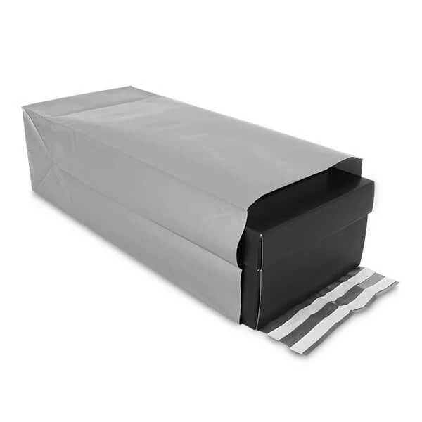 Kunststoff-Versandtaschen COEX 30+14x47cm Silber (125 Stück) [FP-VZQ044]