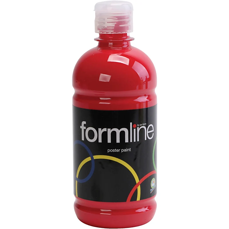 Temperafarbe Matt, Dunkelrot, 500 ml/ 1 Fl. [HOB-642036]