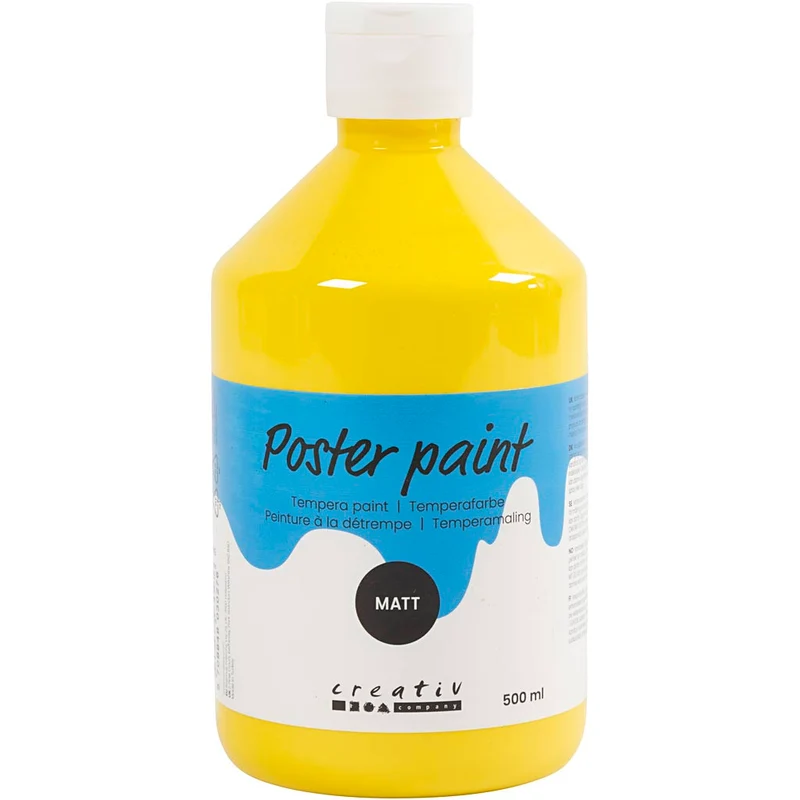 Temperafarbe Matt, Primärgelb, 500 ml/ 1 Fl. [HOB-642015]