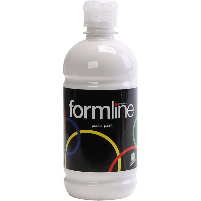 Temperafarbe Matt, Weiß, 500 ml/ 1 Fl. [HOB-642001]