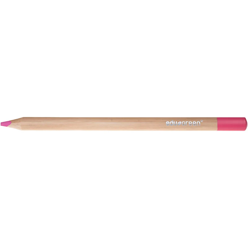 edu Green Jumbo-Buntstifte, Mine 5 mm, Rosa, 10 Stk/ 1 Pck [HOB-408240]