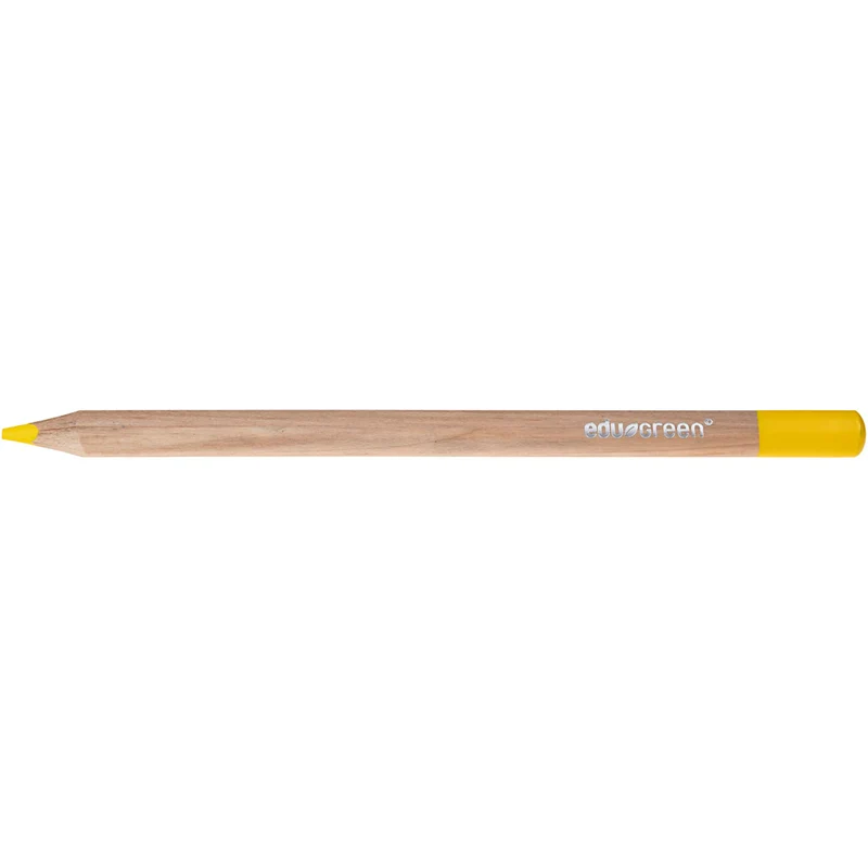 edu Green Jumbo-Buntstifte, Mine 5 mm, Gelb, 10 Stk/ 1 Pck [HOB-408214]