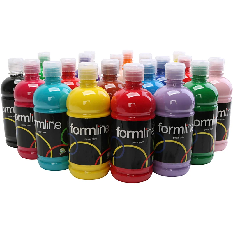Temperafarbe Matt, Sortierte Farben, 20x500 ml/ 1 Pck [HOB-642095]