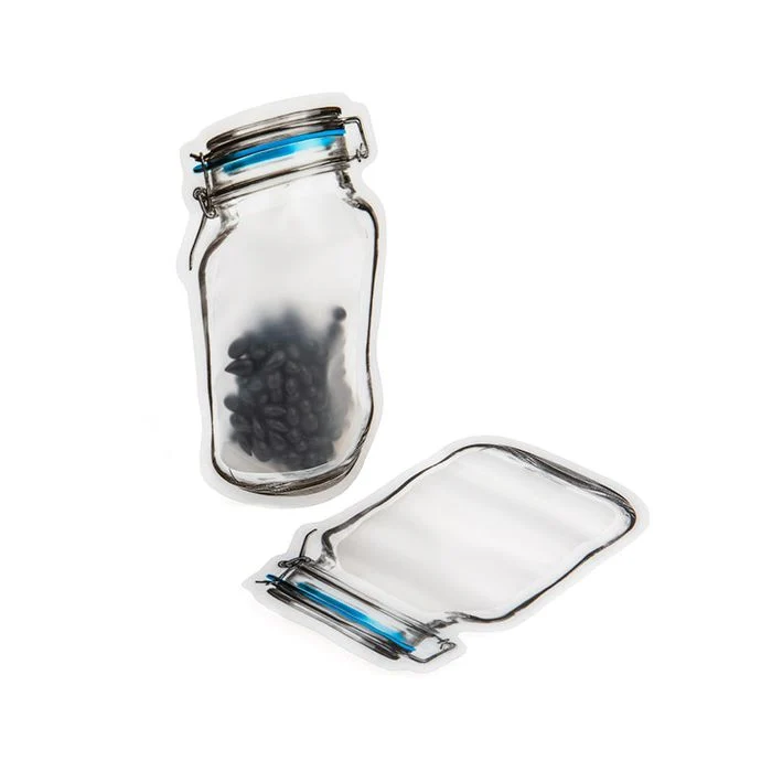 Standbodenbeutel Glasgefäß-Form 9x5.2x14.9cm (25 Stück) [JARSM]