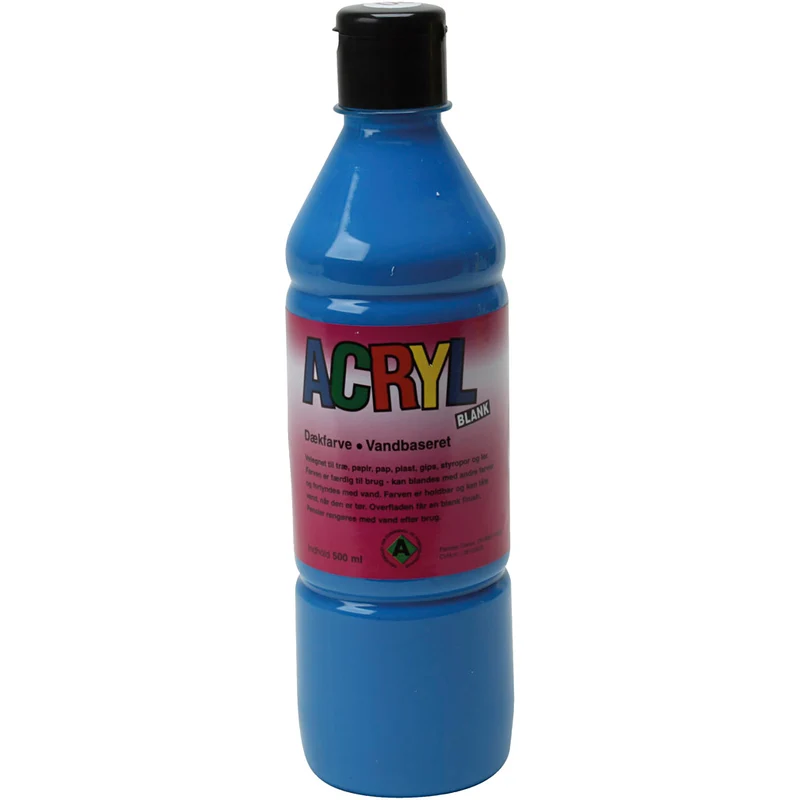 Acrylfarben, Primärblau, 500 ml/ 1 Fl. [HOB-636055]