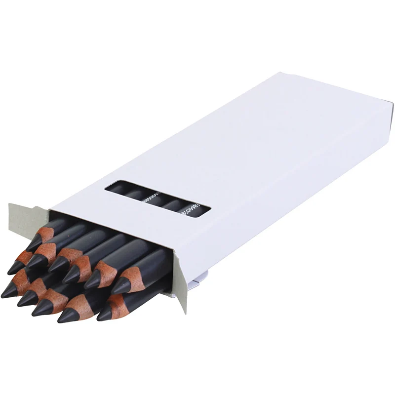 edu3 Jumbo-Buntstifte, Dicke 10 mm, Mine 6,25 mm, Schwarz, 12 Stk/ 1 Pck [HOB-408084]