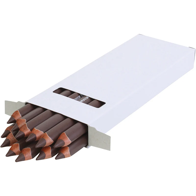 edu3 Jumbo-Buntstifte, Dicke 10 mm, Mine 6,25 mm, Dunkelbraun, 12 Stk/ 1 Pck [HOB-408074]