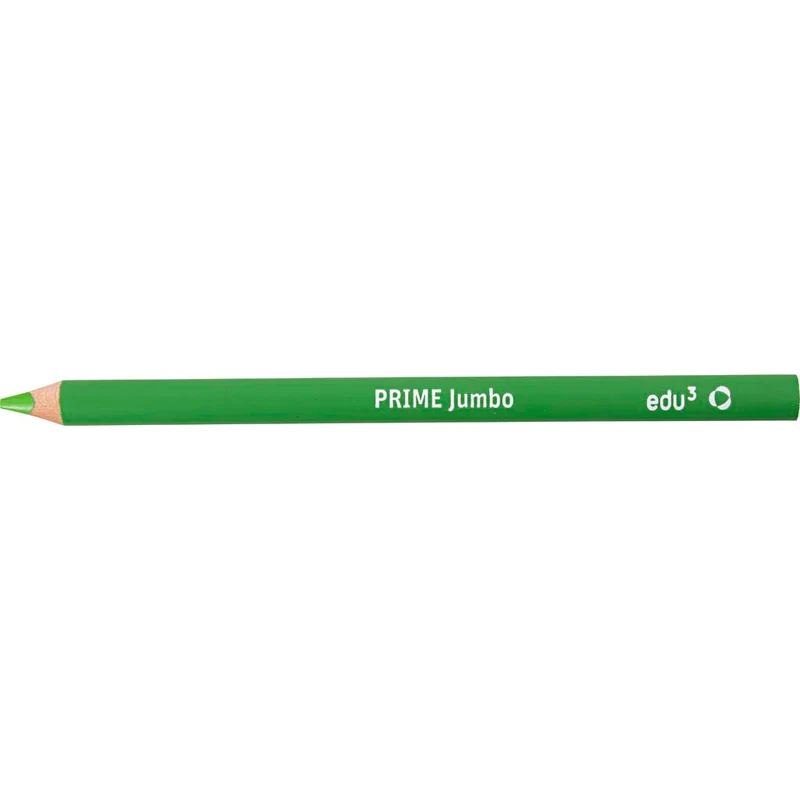 edu3 Jumbo-Buntstifte, Dicke 10 mm, Mine 6,25 mm, Hellgrün, 12 Stk/ 1 Pck [HOB-408062]