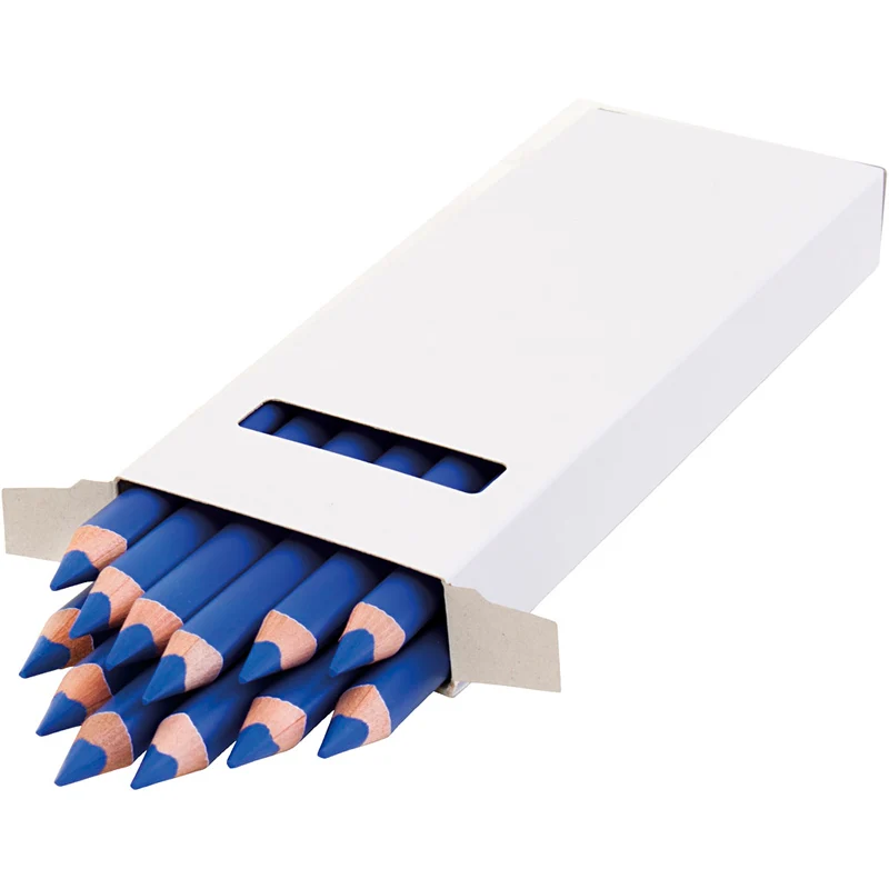 edu3 Jumbo-Buntstifte, Dicke 10 mm, Mine 6,25 mm, Dunkelblau, 12 Stk/ 1 Pck [HOB-408054]