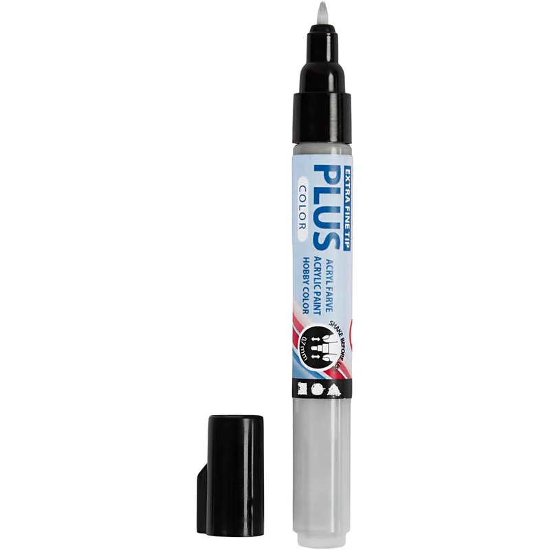 Plus Color Marker, L 14,5 cm, Strichstärke 0,7 mm, Regengrau, 5,5 ml, 1 Stk [HOB-39940]