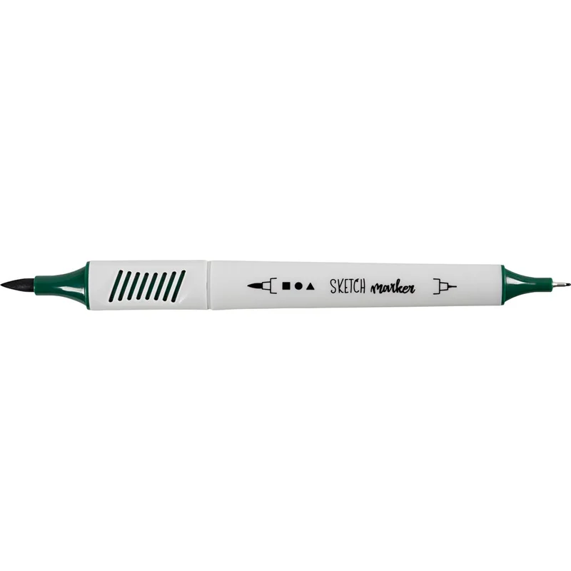 Sketch Marker, Strichstärke 1+2-5 mm, sanfte, dezente Farben, 12 Stk/ 1 Pck [HOB-37379]