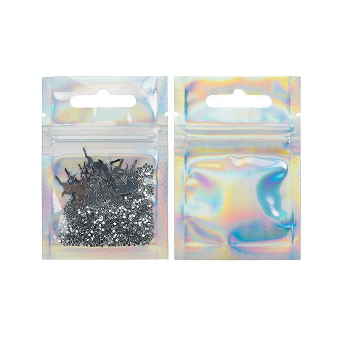 Druckverschlussbeutel Holografisch/Transparent 5.1x5.1cm (25 Stück) [HZBB9CH]