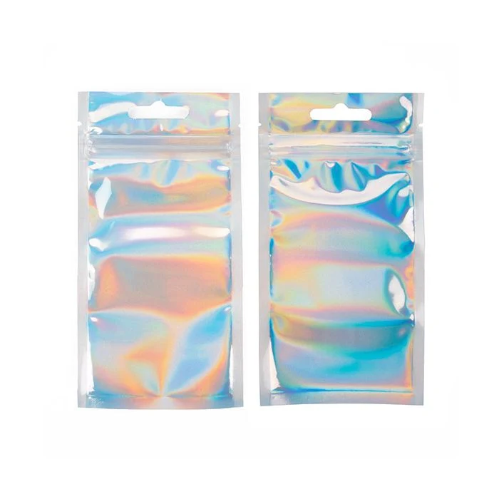 Druckverschlussbeutel Holografisch/Transparent 7.6x12.7cm (25 Stück) [HZBB35CH]