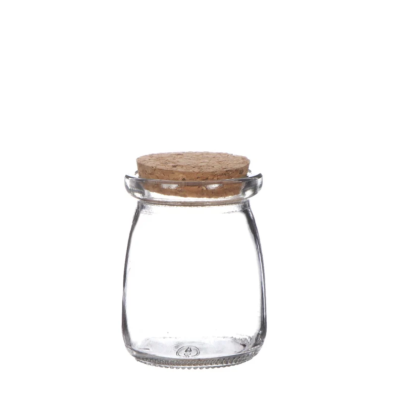 Glasgefäße mit Korken Ø5.5cm | H: 7.5cm (24 Stück) [IFS-29152]