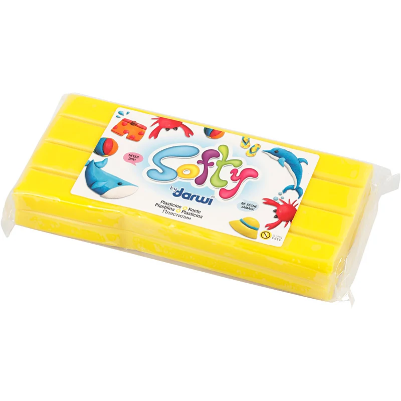 Weiche Knetmasse, Gelb, 500 g/ 1 Pck [HOB-680414]