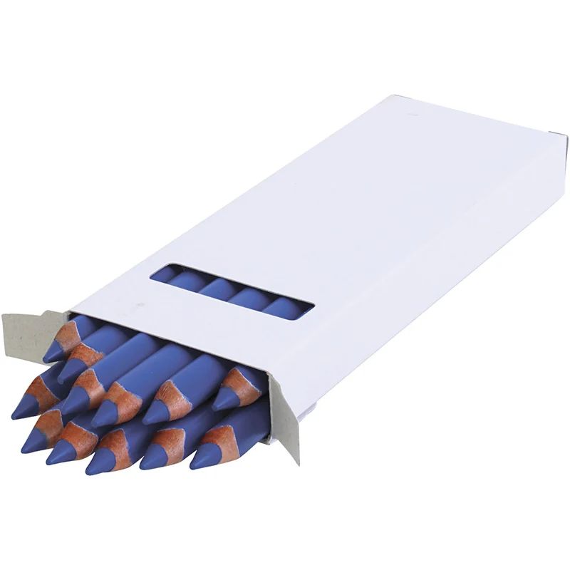 edu3 Jumbo-Buntstifte, Dicke 10 mm, Mine 6,25 mm, Blau, 12 Stk/ 1 Pck [HOB-408052]