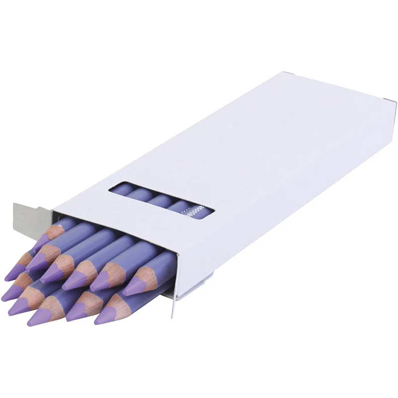 edu3 Jumbo-Buntstifte, Dicke 10 mm, Mine 6,25 mm, Helllila, 12 Stk/ 1 Pck [HOB-408045]