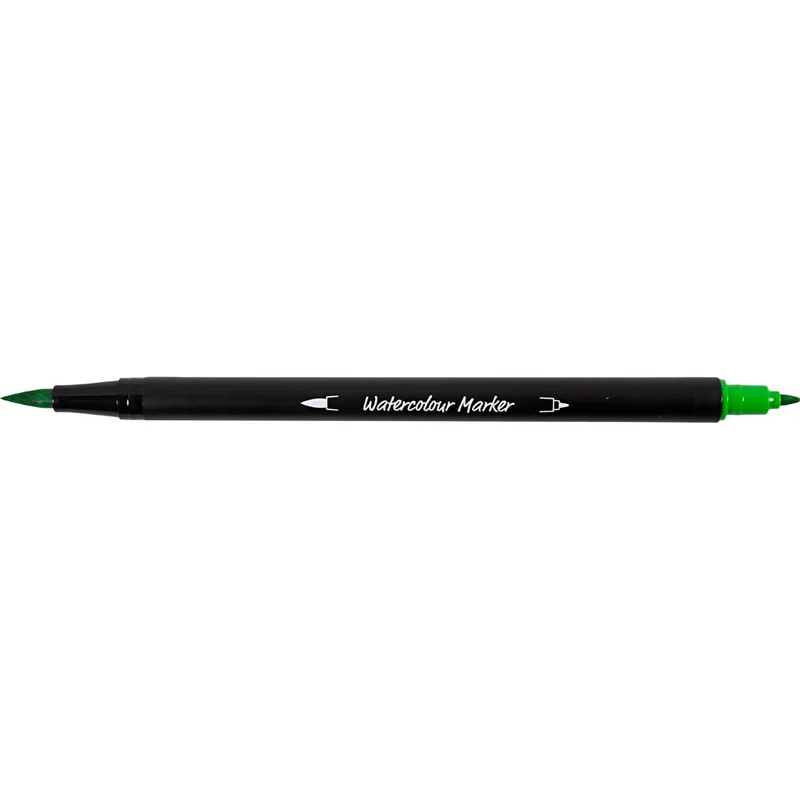 Aquarell-Filzstifte, Strichstärke 2+4-8 mm, Standard-Farben, 12 Stk/ 1 Pck [HOB-34339]