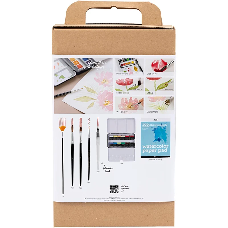 Starter Kreativ Set Aquarellfarben, 1 Pck [HOB-34249]