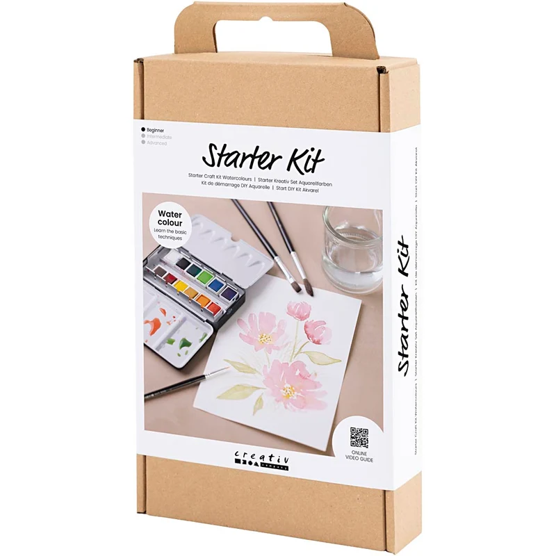 Starter Kreativ Set Aquarellfarben, 1 Pck [HOB-34249]