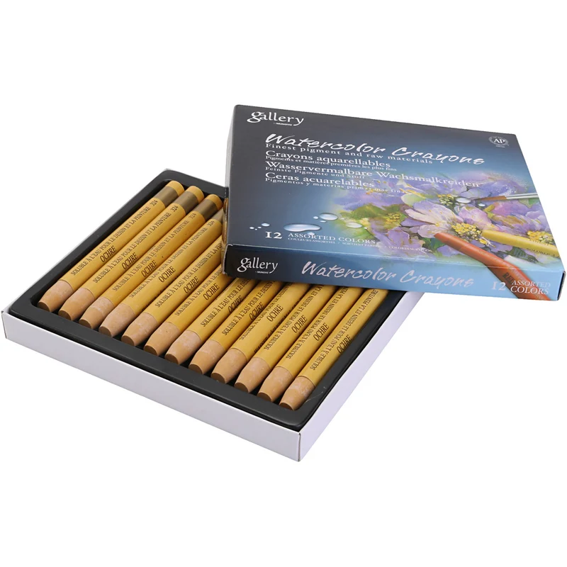 Gallery Aquarell-Kreide, Ockergelb, 12 Stk/ 1 Pck [HOB-427372]