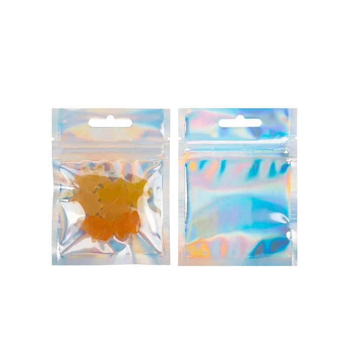 Druckverschlussbeutel Holografisch/Transparent 7.6x7.6cm (25 Stück) [HZBB33CH]