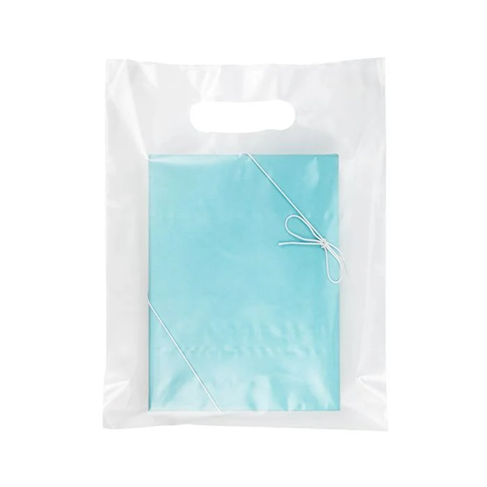 Tragetaschen Gefrostet - 20% Recyceltes PE 22.9x30.5cm (100 Stück) [H912FT1R]