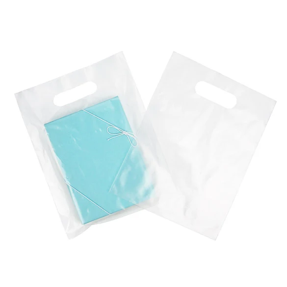 Tragetaschen Gefrostet - 20% Recyceltes PE 22.9x30.5cm (100 Stück) [H912FT1R]