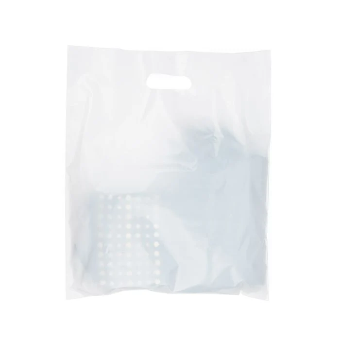 Tragetaschen Weiß - 20% Recyceltes PE 38.1x45.7cm (100 Stück) [H1518WT1R]