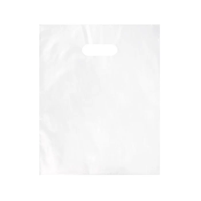 Tragetaschen Gefrostet- 20% Recyceltes PE 30.5x38.1cm (100 Stück) [H1215FT1R]