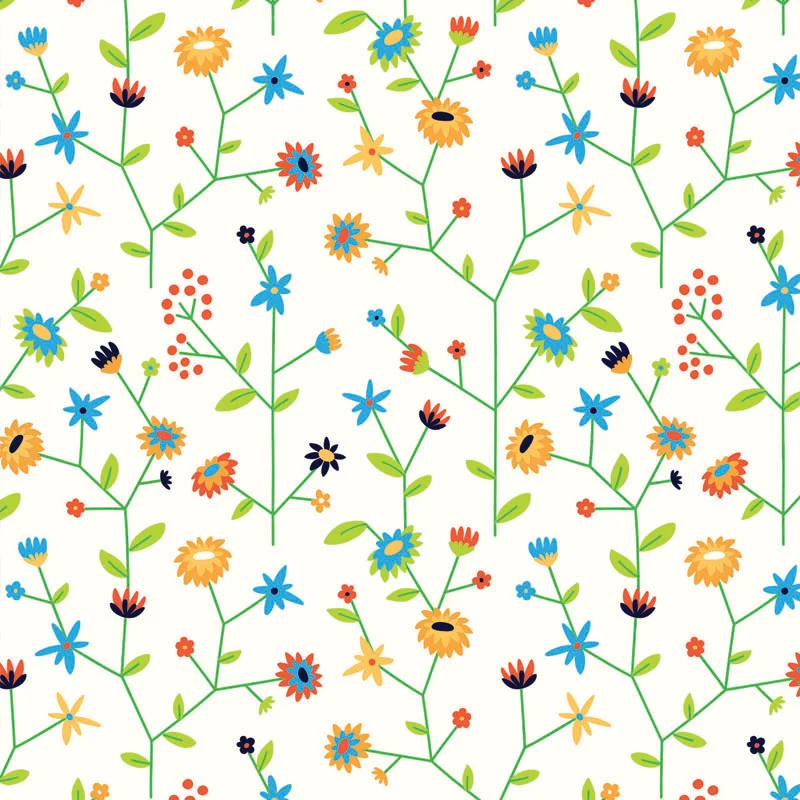 Geschenkpapier aus Gras auf Rolle | Blumen (1 Stück) [FP-IO1713]