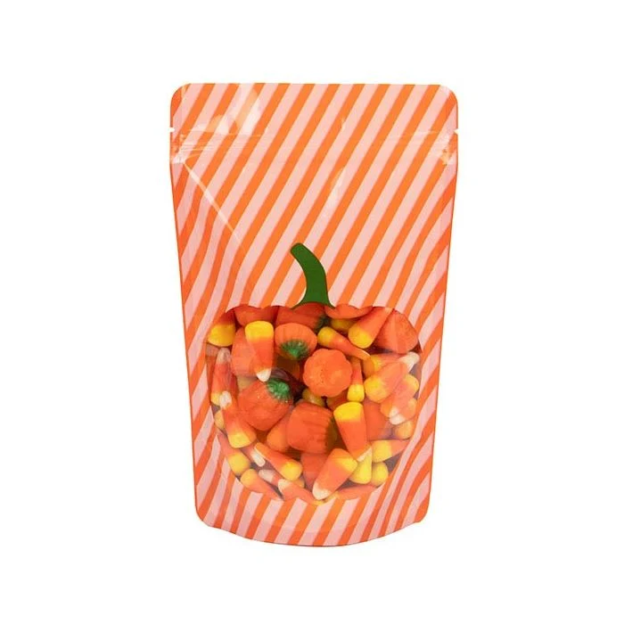 Standbodenbeutel Orange Kürbis 13x7.9x20.6cm (25 Stück) [ZBGW3P]