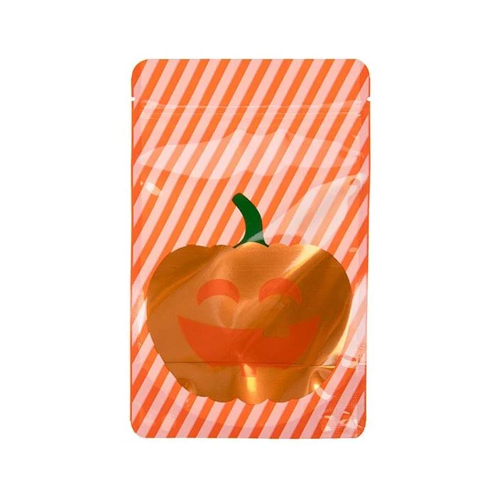 Standbodenbeutel Orange Kürbis 13x7.9x20.6cm (25 Stück) [ZBGW3P]