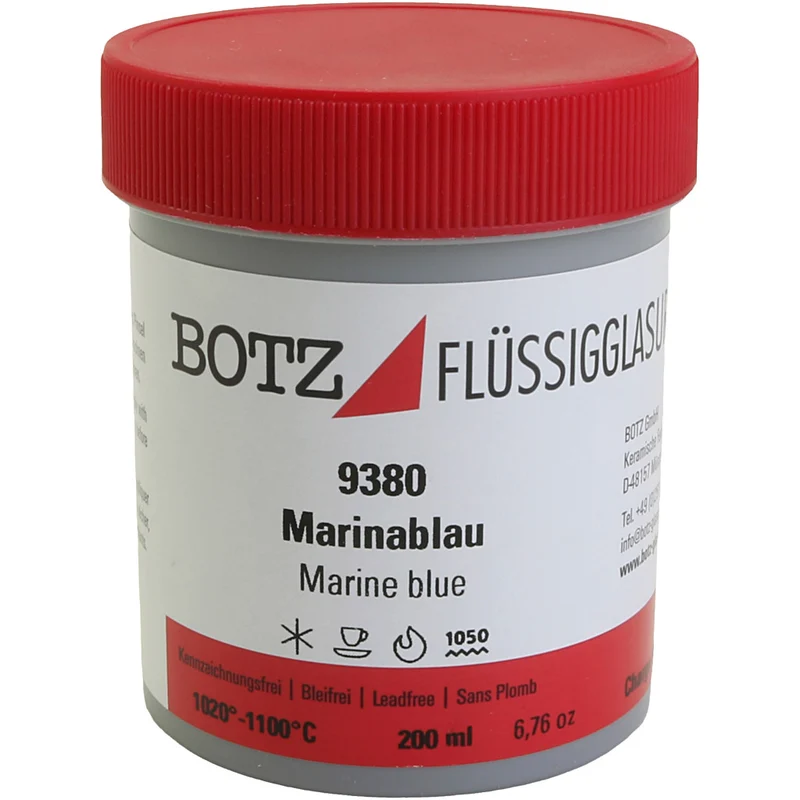 Glasur für Ton, Blau, 200 ml/ 1 Dose [HOB-675954]