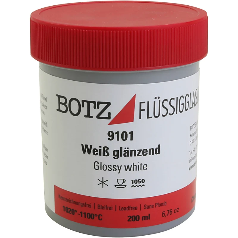 Glasur für Ton, Weiß, 200 ml/ 1 Dose [HOB-675901]