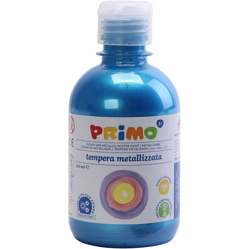 Temperafarbe Metallic, Blau, 300 ml/ 1 Pck [HOB-629855]