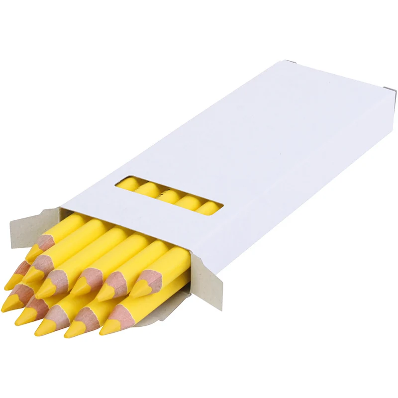 edu3 Jumbo-Buntstifte, Dicke 10 mm, Mine 6,25 mm, Hellgelb, 12 Stk/ 1 Pck [HOB-408011]