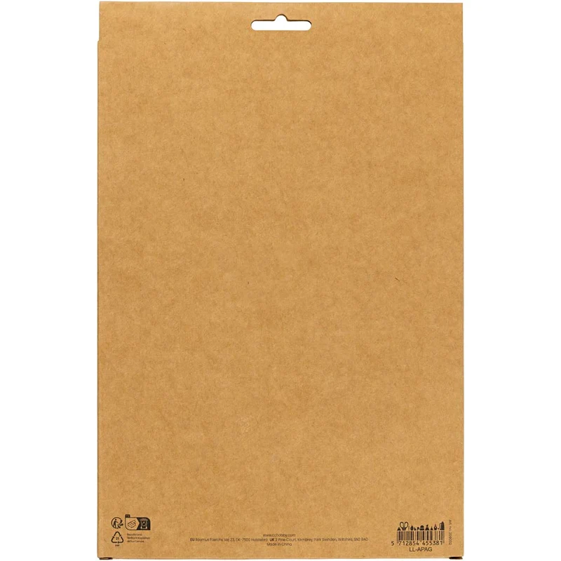 Krepppapier, Blatt 25x60 cm, Kreppanteil: 180%, 105 g, sanfte, dezente Farben, 8 Bl./ 1 Pck [HOB-209002]