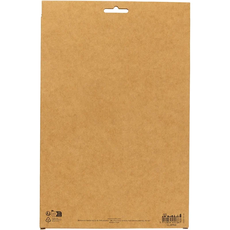 Krepppapier, Blatt 25x60 cm, Kreppanteil: 180%, 105 g, Pastellfarben, 8 Bl./ 1 Pck [HOB-209001]