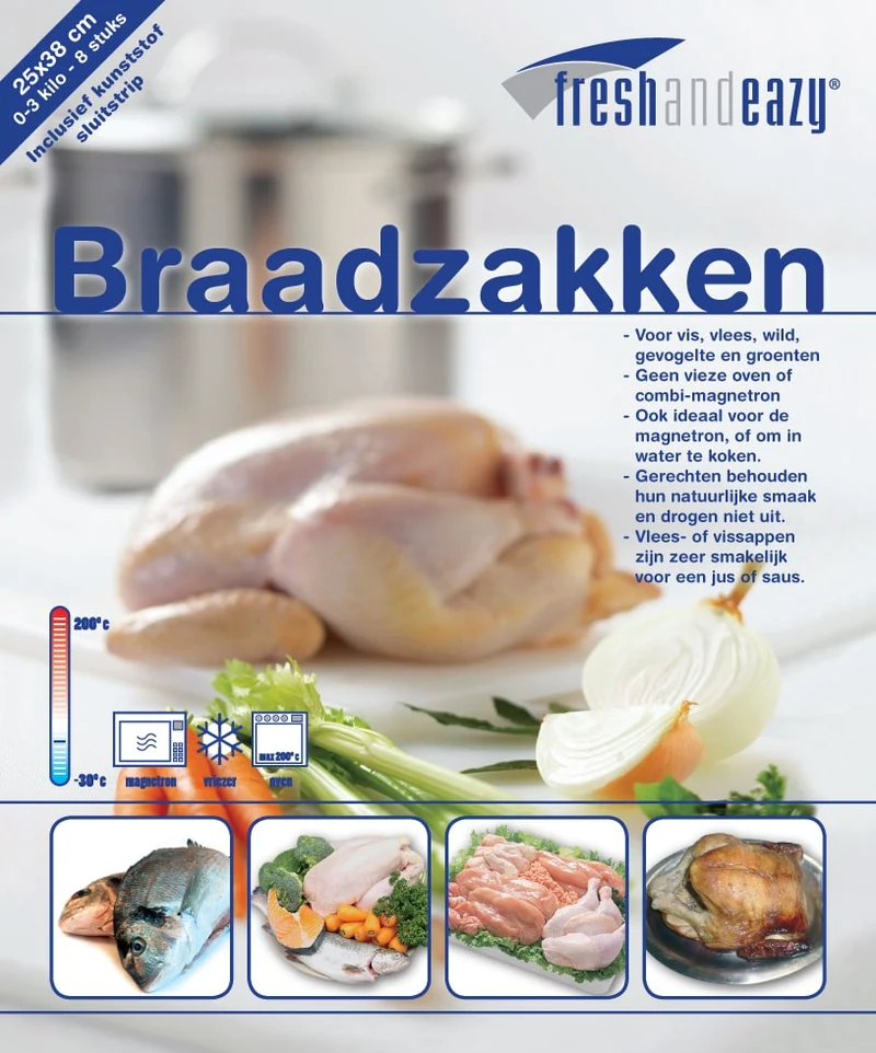 Oven bags for chicken 25x38cm (8 bags) [MED-860]