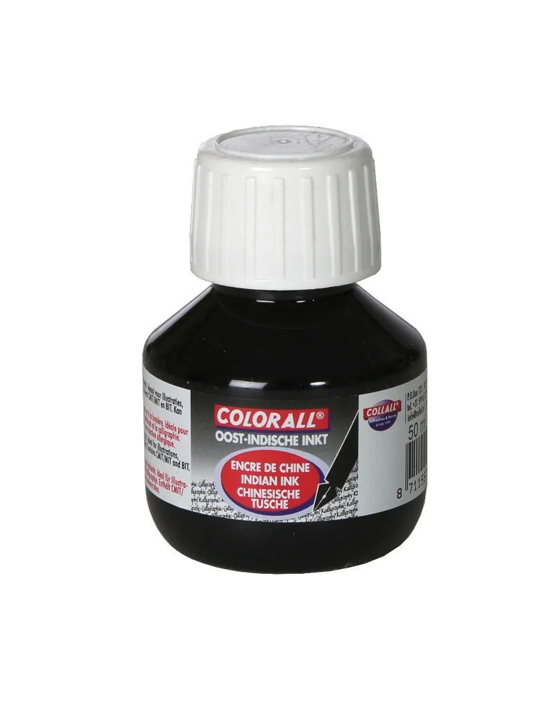 Tinte Schwarz 50ml in Flasche (1 Stk.) [COL-OI0050]