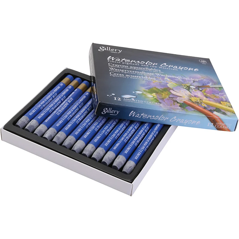Gallery Aquarell-Kreide, Ultramarinblau, 12 Stk/ 1 Pck [HOB-427356]