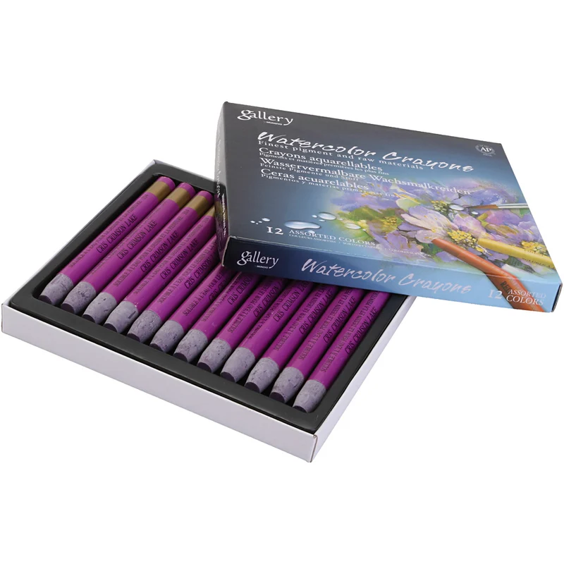 Gallery Aquarell-Kreide, Rotviolett, 12 Stk/ 1 Pck [HOB-427346]