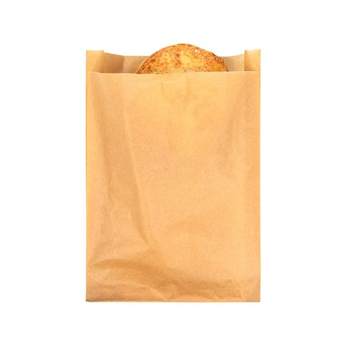 Papier Klappenbeutel Braun 17.1x2.9x22.9cm (100 Stück) [GPB6K]