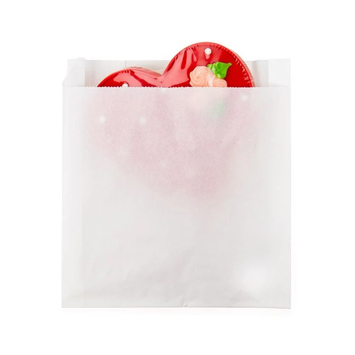 Papier Klappenbeutel Weiß 15.2x2.9x16.5cm (100 Stück) [GPB5W]