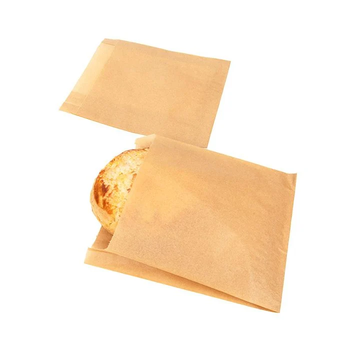 Papier Klappenbeutel Braun 15.2x2.9x16.5cm (100 Stück) [GPB5K]