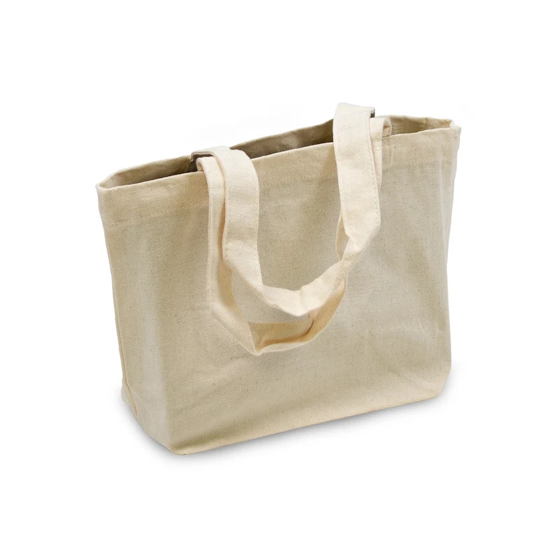 Mini-Taschen aus Baumwolle 30x20cm (2x5cm) Naturfarbe (100 Stück) [FP-DKE026]